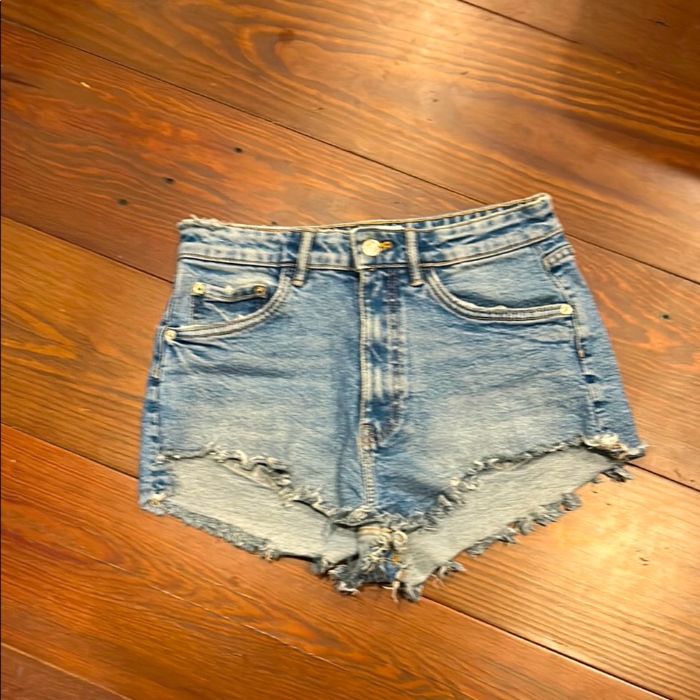 Zara Light Blue Denim Jean shorts